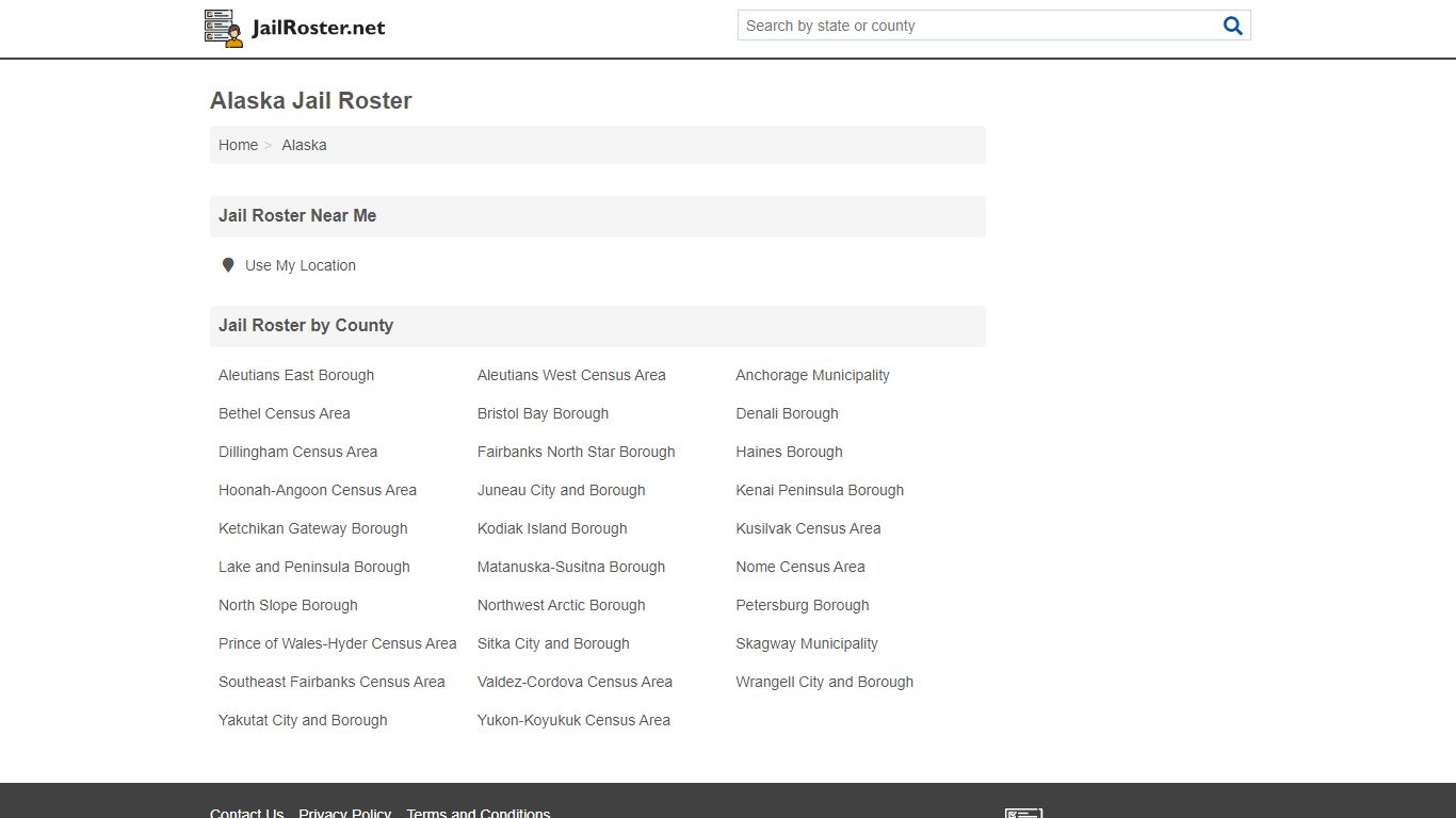 Alaska Jail Roster